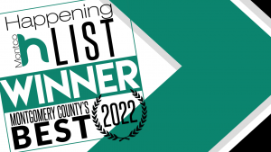 Montco Happening List 2022 Winner badge for Montgomery County's Best