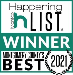 Montco Happening List 2021 Winner badge for Montgomery County's Best dental